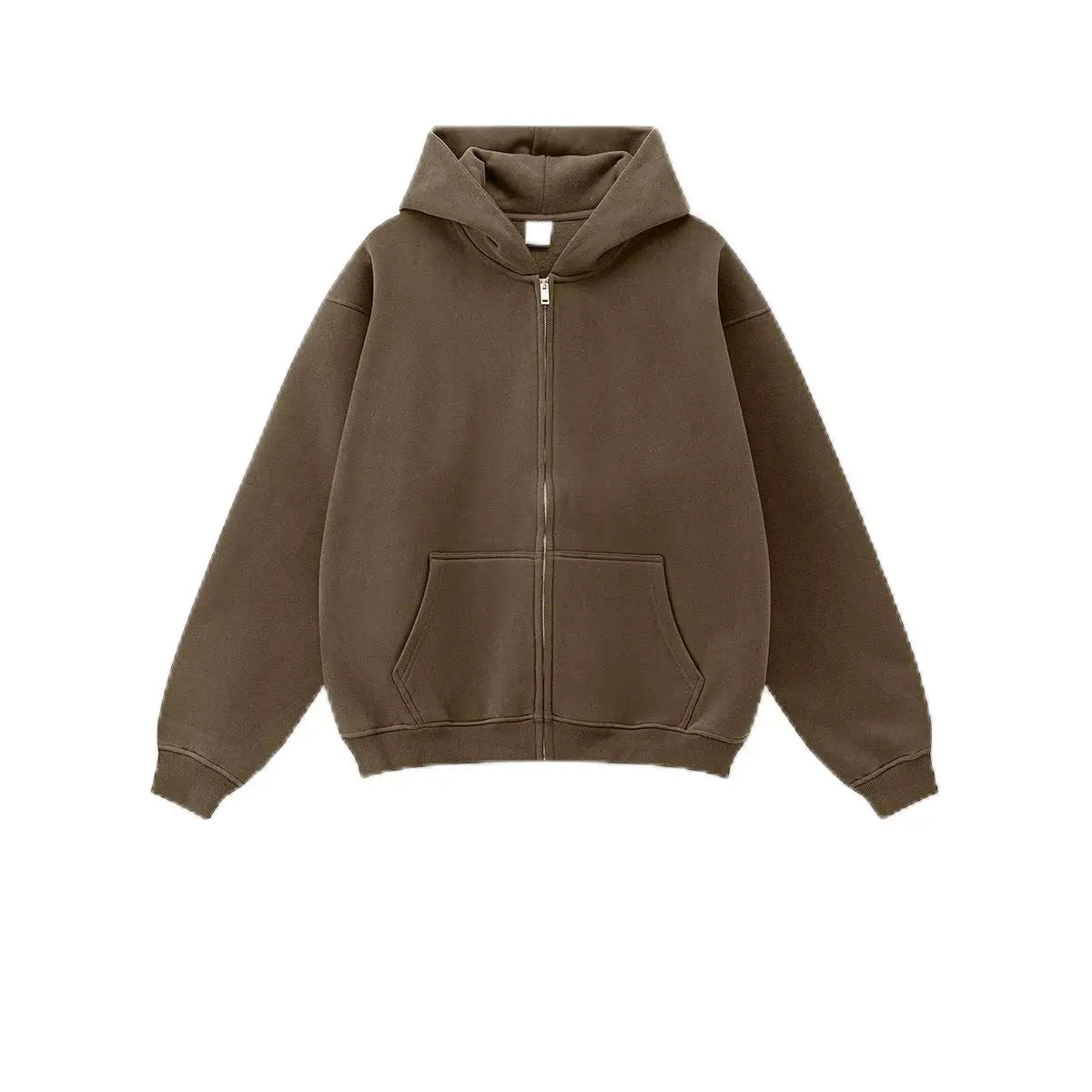 New Arrival Winter Thick 345 Grams Cotton Fleece Lining Hoodies Printing Vintage Washed Men Zip up Hoodie for Man