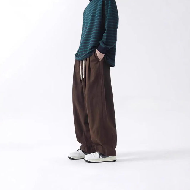 Cotton Men's Loose Wide Leg Pants MaiBeast